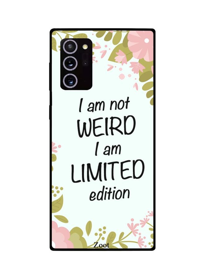 Zoot - I Am Not Weird I Am Limited Edition Printed Case Cover For Samsung Galaxy Note20 Ultra White/Pink/Green - Image 1