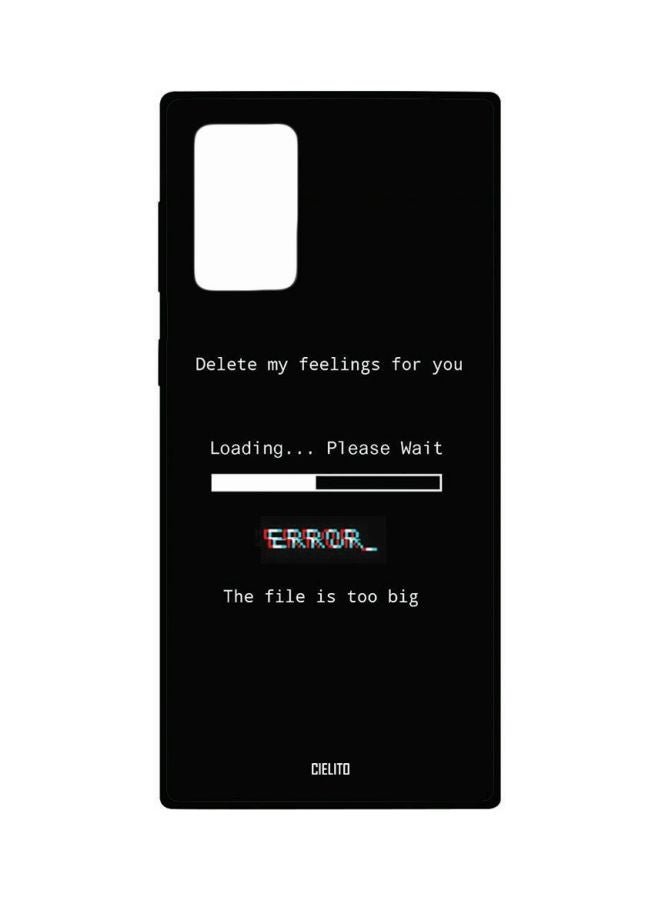 CIELITO Quote Printed Case Cover For Samsung Galaxy Note20 Ultra Black/White/Blue - Image 1