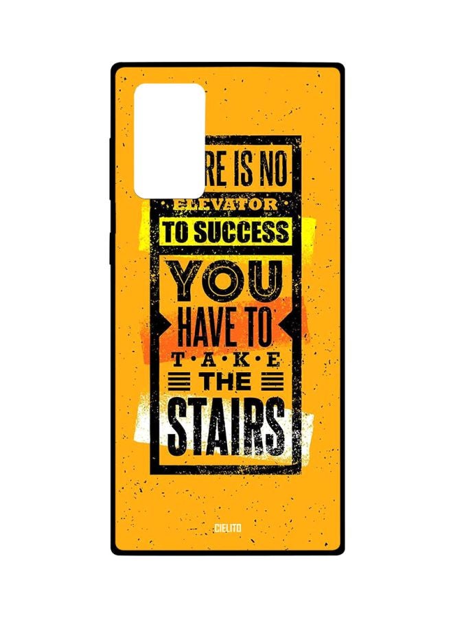 CIELITO Quote Printed Printed Case Cover For Samsung Galaxy Note20 Ultra Yellow/Black/White - Image 1