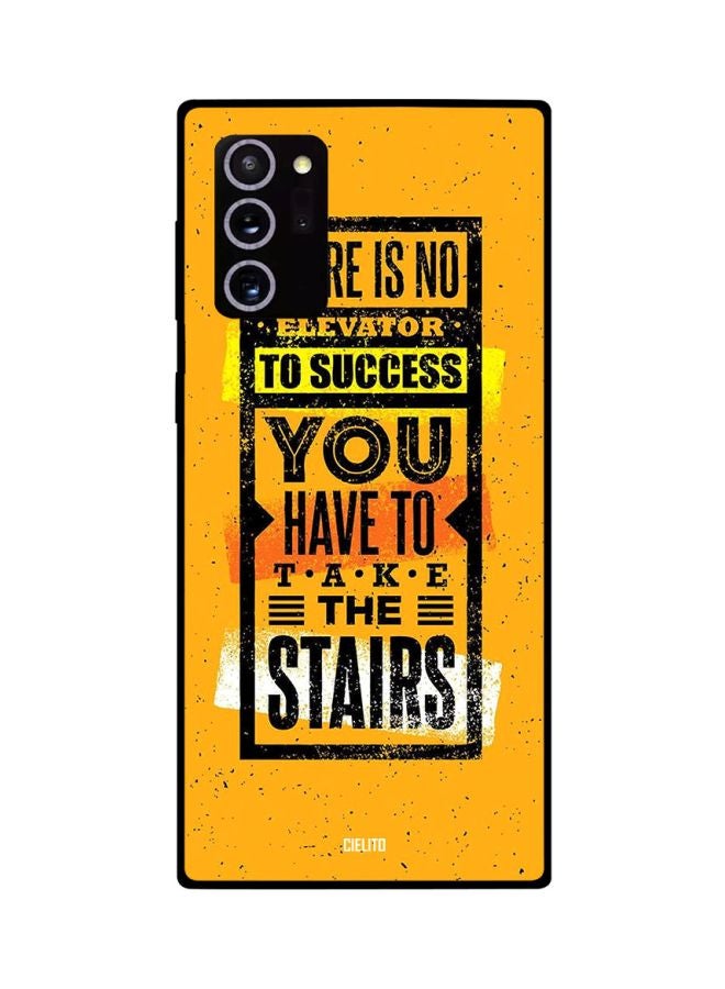 CIELITO Quote Printed Printed Case Cover For Samsung Galaxy Note20 Ultra Yellow/Black/White - Image 2