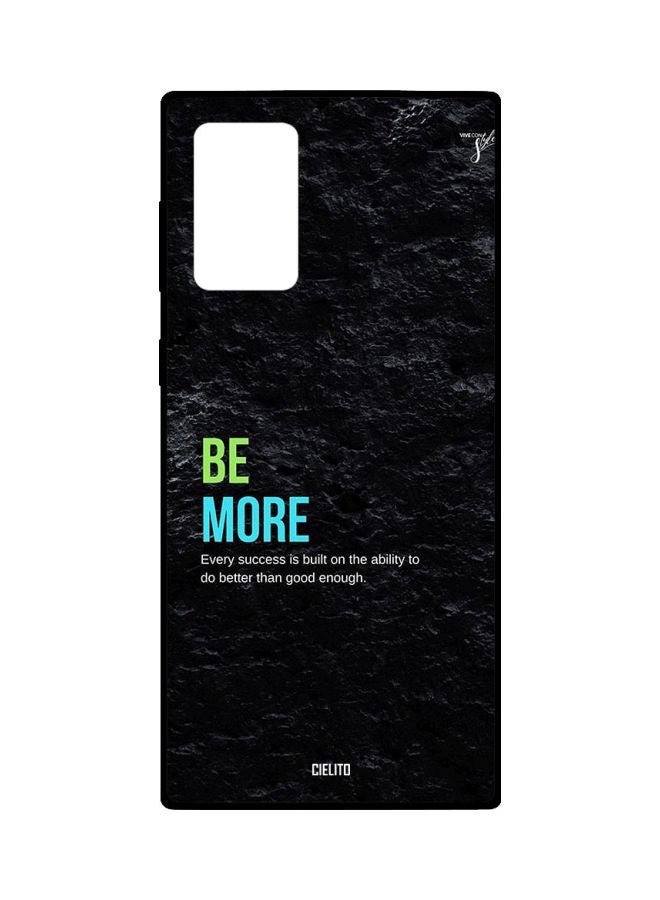 CIELITO Be More Printed Case Cover For Samsung Galaxy Note20 Ultra Black/Blue/Green - Image 1