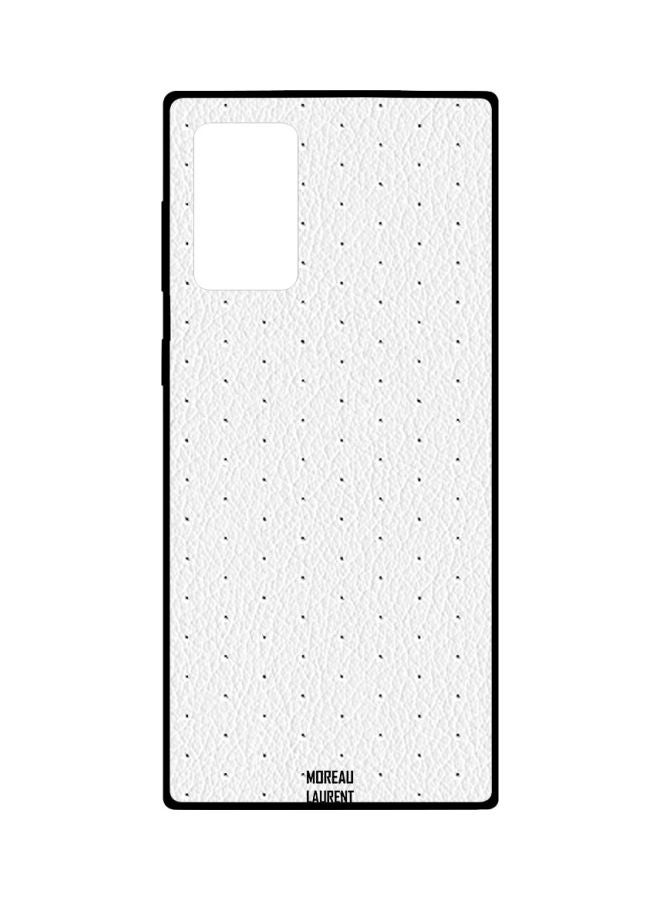 Moreau Laurent Dot Printed Case Cover For Samsung Galaxy Note20 Ultra White/Black  - Image 1