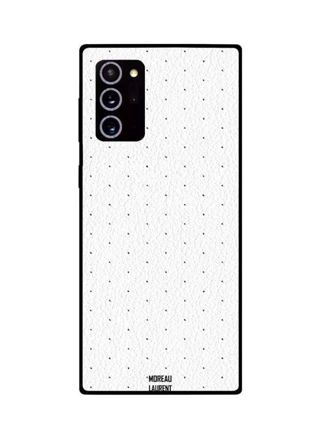 Moreau Laurent Dot Printed Case Cover For Samsung Galaxy Note20 Ultra White/Black  - Image 2