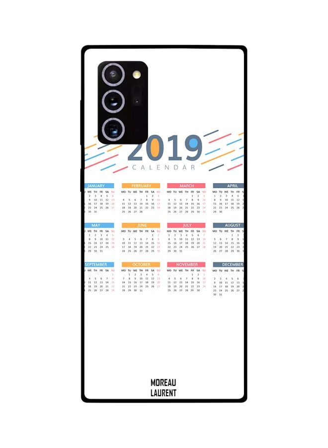 Moreau Laurent - Calendar Printed Protective Case Cover For Samsung Galaxy Note 20 Ultra White/Red/Blue - Image 1