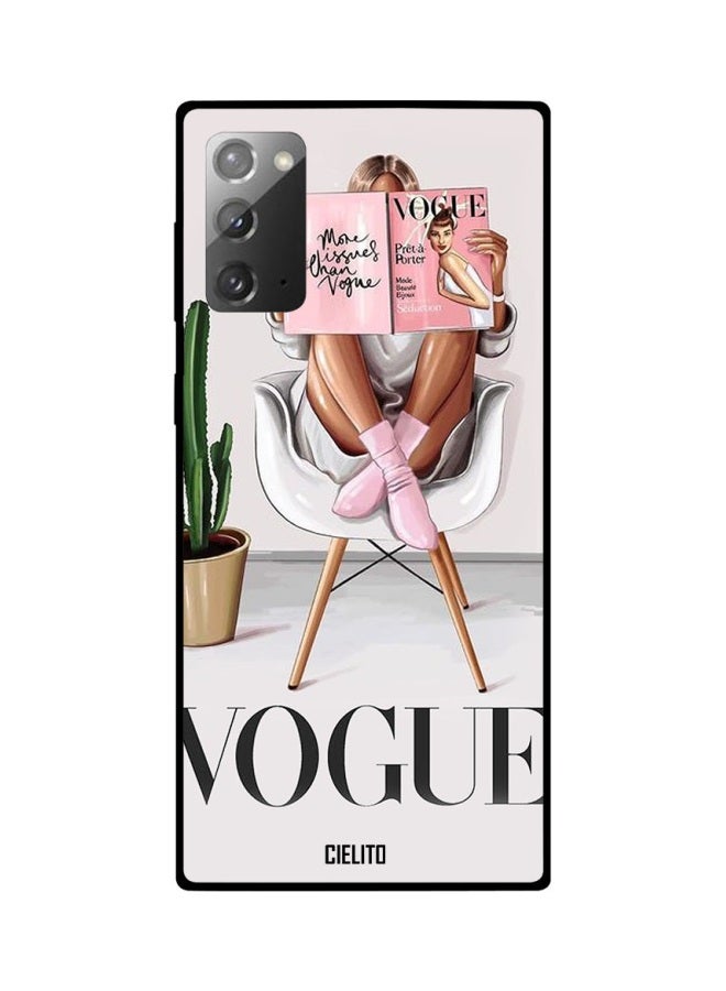 CIELITO Vogue Magazine Printed Case Cover For Samsung Galaxy Note20 White/Beige/Green - Image 2