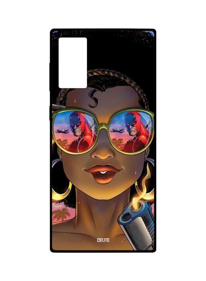 CIELITO Girl Printed Case Cover For Samsung Galaxy Note20 Brown/Red/Black - Image 1