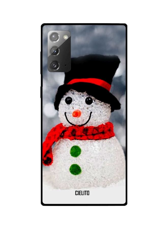 CIELITO Snowman Printed Case Cover For Samsung Galaxy Note20 White/Red/Black - Image 2