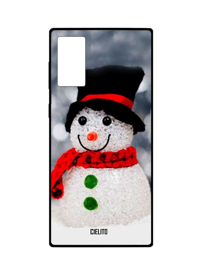 CIELITO Snowman Printed Case Cover For Samsung Galaxy Note20 White/Red/Black - Image 1