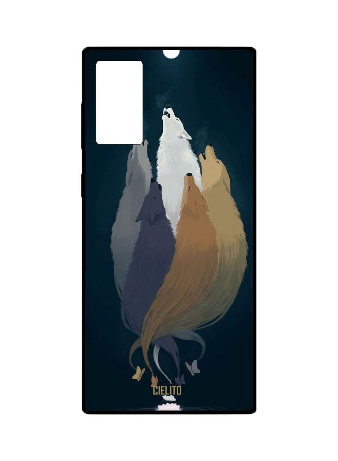 CIELITO Animal Printed Case Cover For Samsung Galaxy Note20 Blue/White/Brown - Image 1