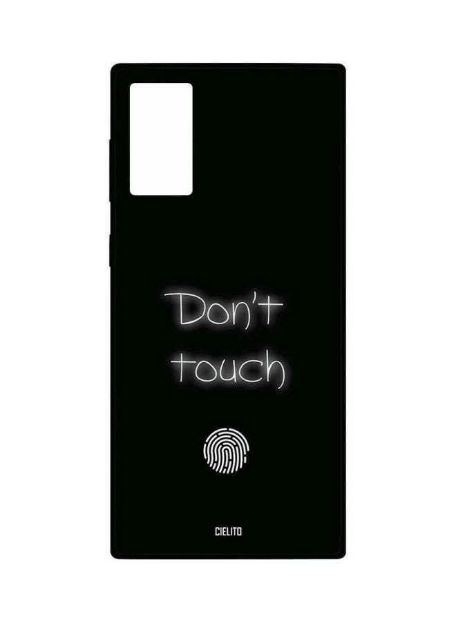 CIELITO Don't Touch Printed Protective Case Cover For Samsung Galaxy Note 20 Black/White  - Image 1