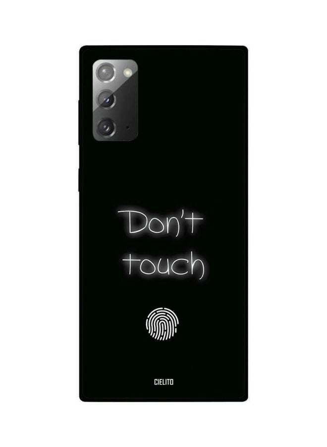 CIELITO Don't Touch Printed Protective Case Cover For Samsung Galaxy Note 20 Black/White  - Image 2