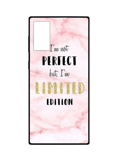 I'm Not Perfect But I'm Limited Edition Printed Case Cover For Samsung Galaxy Note20 Pink/White/Black