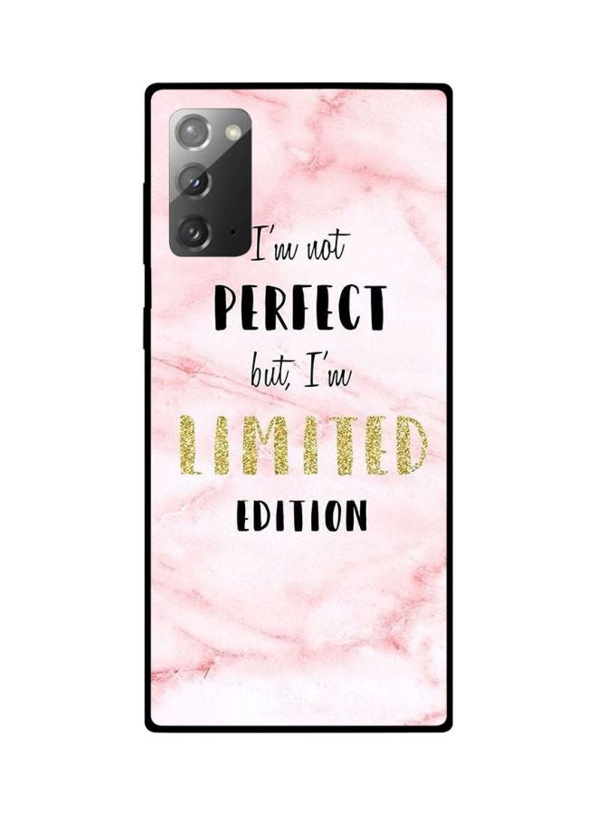 CIELITO - I'm Not Perfect But I'm Limited Edition Printed Case Cover For Samsung Galaxy Note20 Pink/White/Black - Image 1