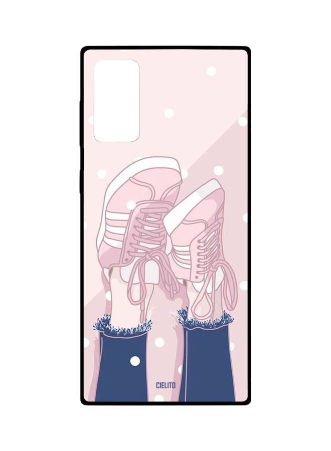 CIELITO Shoes Printed Case Cover For Samsung Galaxy Note 20 Pink/White/Blue - Image 1