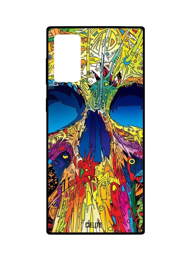 CIELITO Abstract Pattern Printed Case Cover For Samsung Galaxy Note20 Blue/Red/Yellow - Image 1