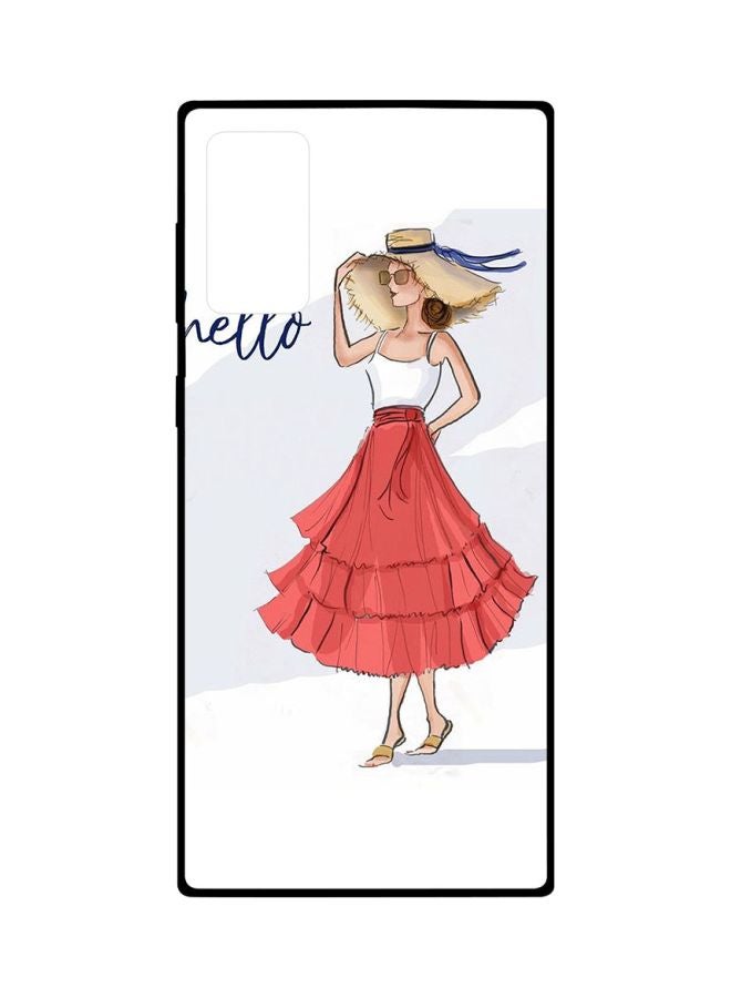 CIELITO Girl Printed Case Cover For Samsung Galaxy Note20 White/Pink/Beige - Image 1