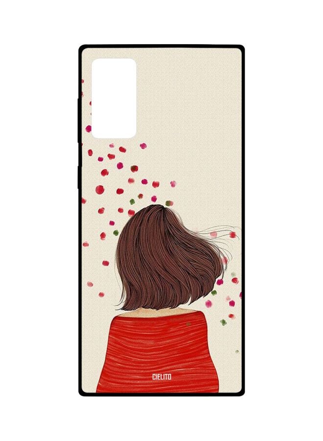 CIELITO Girl Printed Case Cover For Samsung Galaxy Note20 Beige/Red/Brown - Image 1
