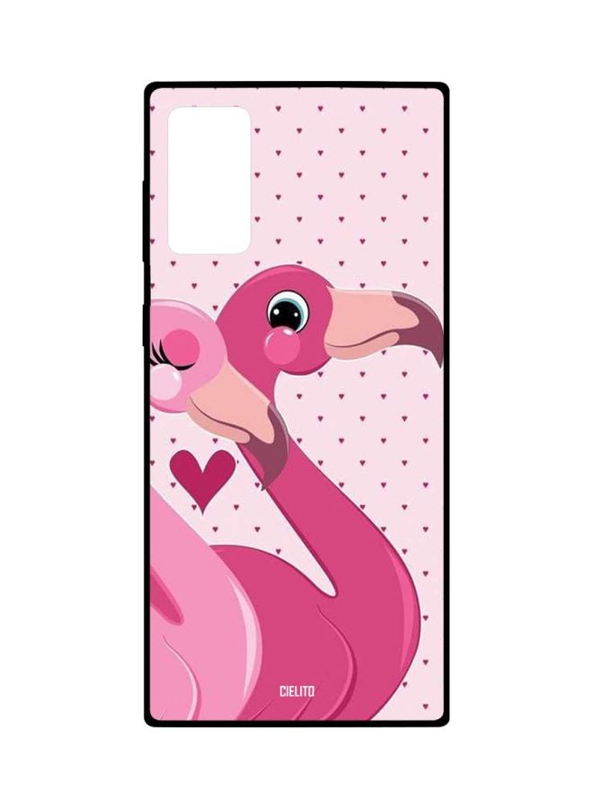 CIELITO Flamingo Printed Case Cover For Samsung Galaxy Note20 Pink/White/Black - Image 1