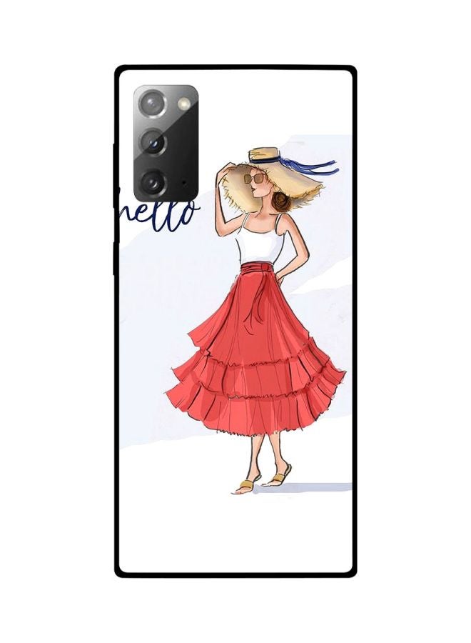 CIELITO Girl Printed Case Cover For Samsung Galaxy Note20 White/Pink/Beige - Image 2