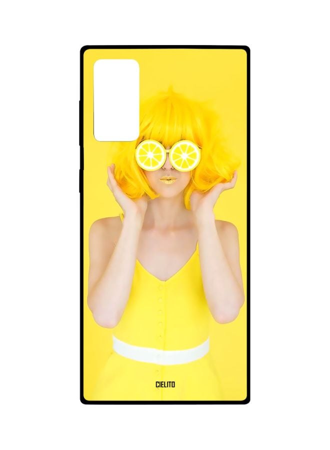 CIELITO Girl Printed Case Cover For Samsung Galaxy Note20 Yellow/Beige/White - Image 1
