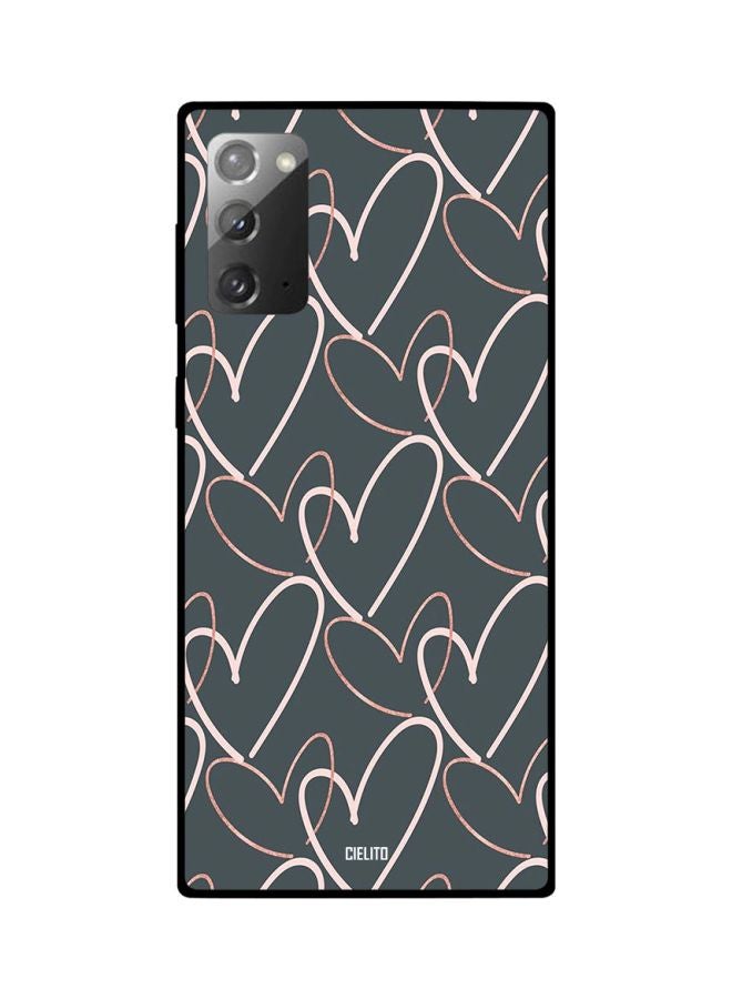 CIELITO Love Printed Case Cover For Samsung Galaxy Note20 Grey/Beige/Pink - Image 2