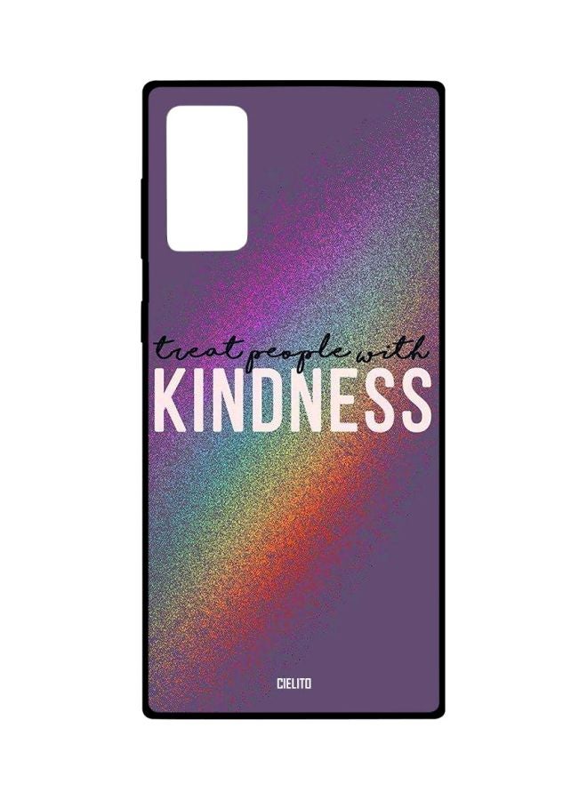 CIELITO Kindness Printed Case Cover For Samsung Galaxy Note20 Purple/White/Green - Image 1