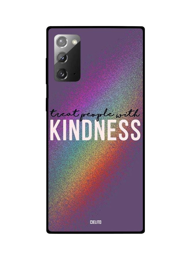 CIELITO Kindness Printed Case Cover For Samsung Galaxy Note20 Purple/White/Green - Image 2