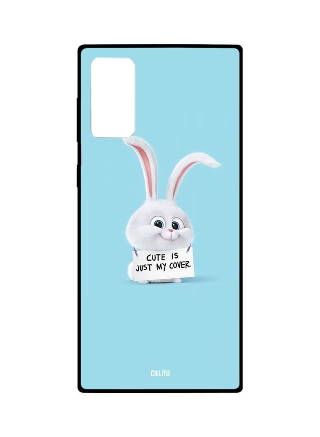 CIELITO Rabbit Printed Case Cover For Samsung Galaxy Note20 Blue/White/Black - Image 1