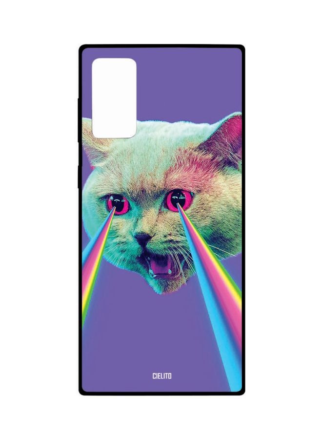 CIELITO Cat Printed Case Cover For Samsung Galaxy Note 20 Purple/Green/Pink - Image 1