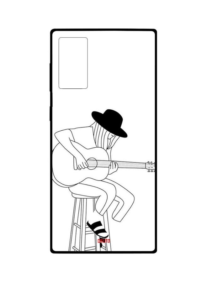 CIELITO Guitar Printed Case Cover For Samsung Galaxy Note 20 Ultra White/Black - Image 1