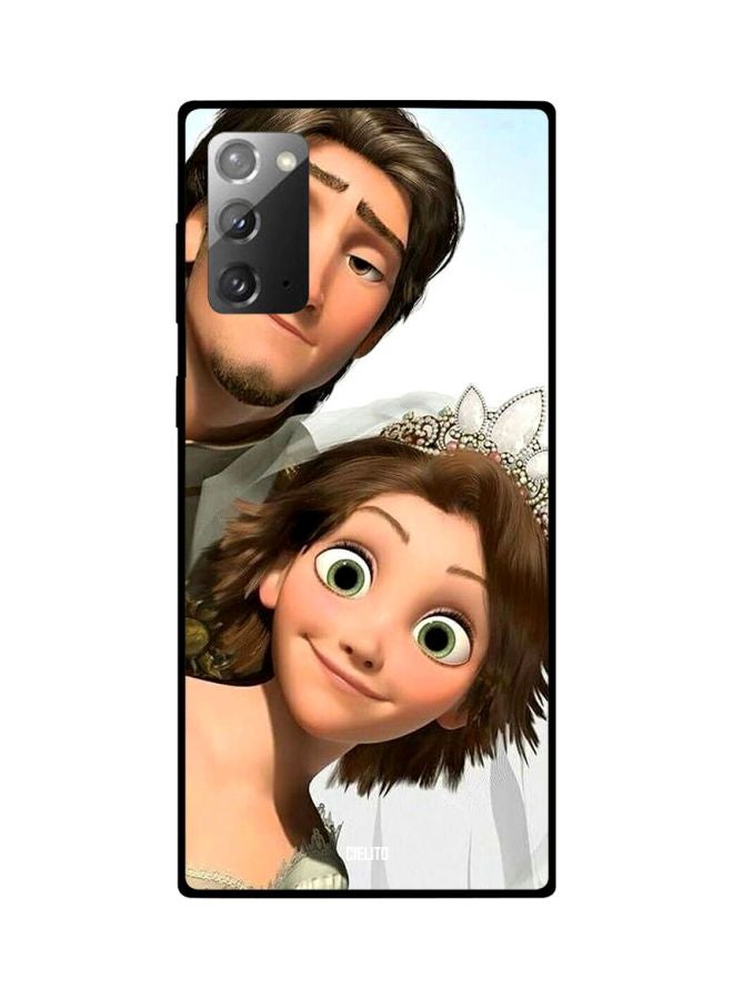 CIELITO Disney Princess Printed Case Cover For Samsung Galaxy Note20 White/Beige/Brown - Image 2