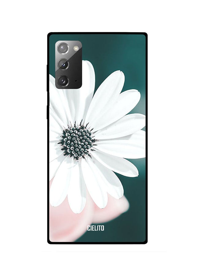 CIELITO Floral Printed Case Cover For Samsung Galaxy Note20 White/Green - Image 2