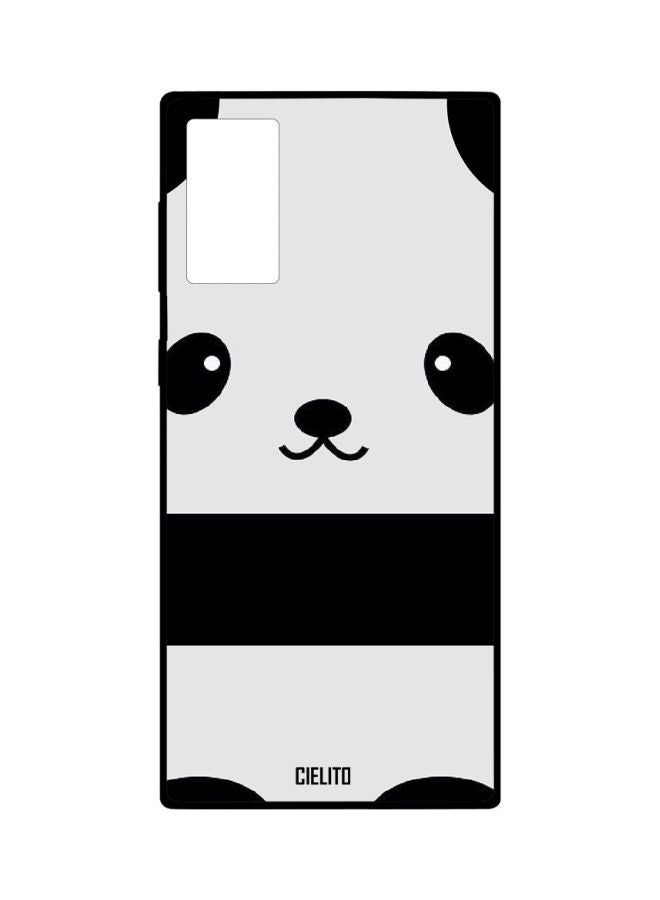 CIELITO Panda Printed Case Cover For Samsung Galaxy Note20 White/Black - Image 1