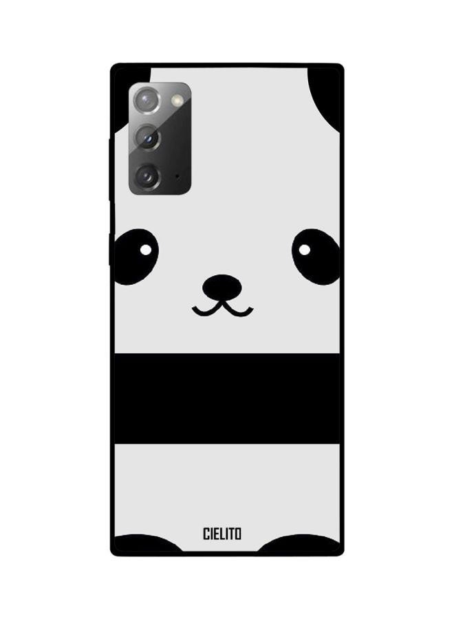 CIELITO Panda Printed Case Cover For Samsung Galaxy Note20 White/Black - Image 2