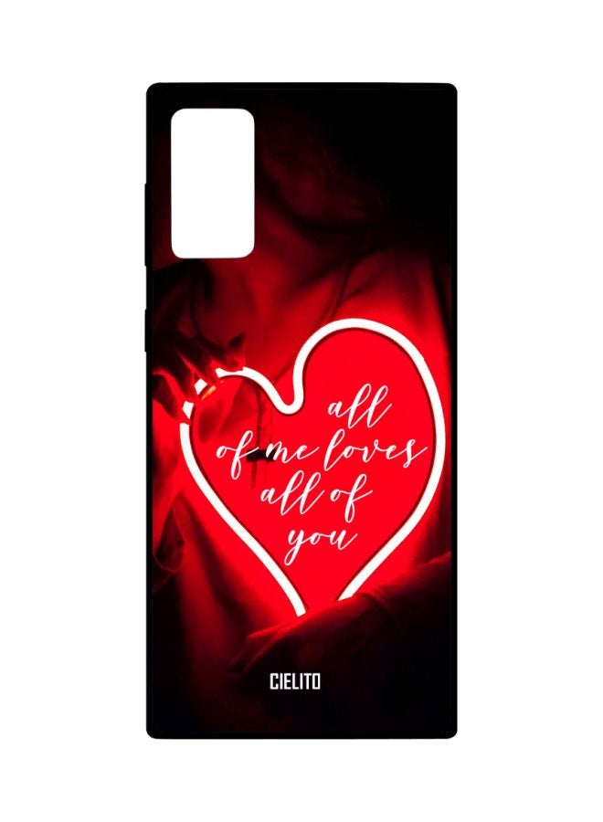 CIELITO Quotes Printed Case Cover For Samsung Galaxy Note20 Red/Black/White - Image 1