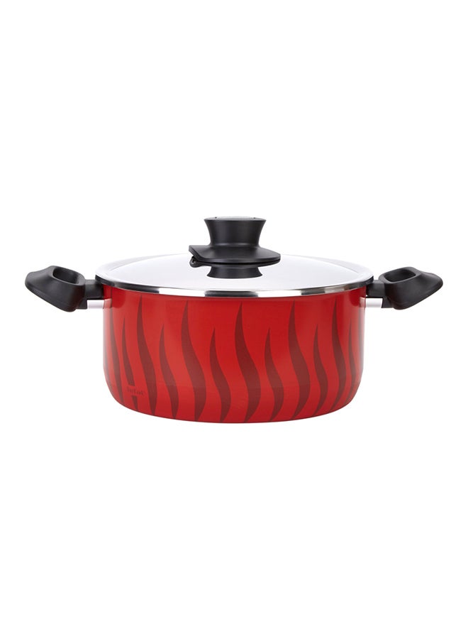 Tefal Tempo Casserole Red/Clear/Black 24cm  - Image 1