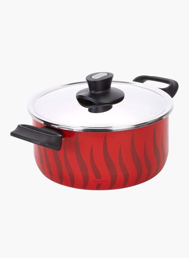 Tefal Tempo Casserole Red/Clear/Black 24cm  - Image 3