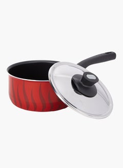 Tefal Tempo Flame Sauce Pan With Lid, Aluminum Non-Stick Red/Silver/Black 20cm  - Image 4
