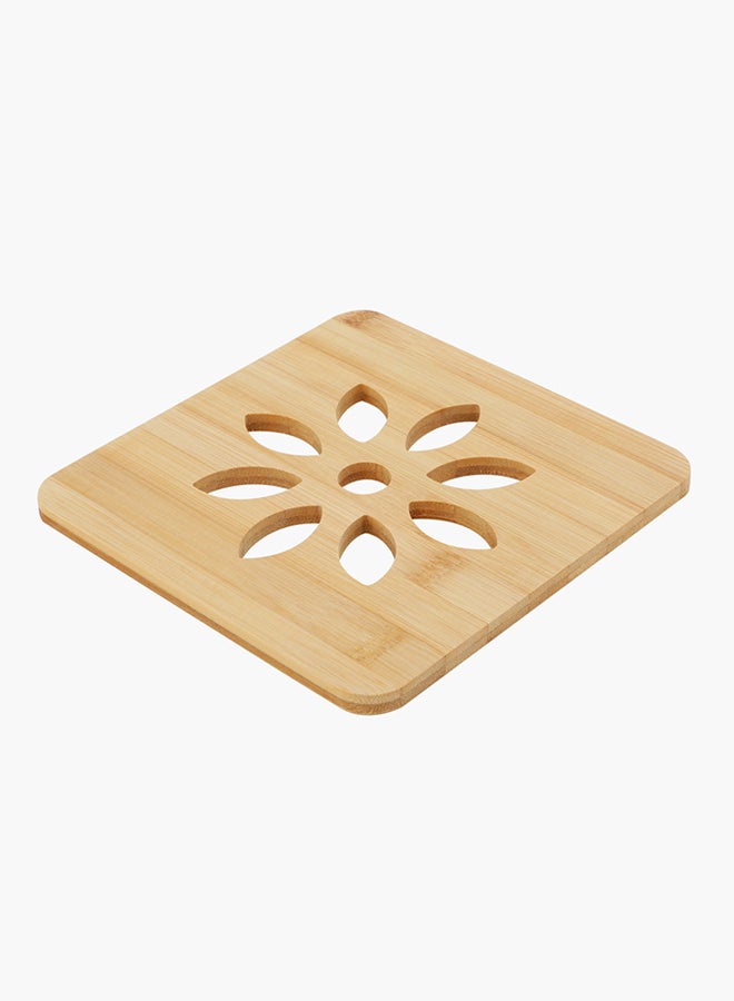 Home Box - Bamboo Square Trivet Beige 15 x 15cm - Image 1