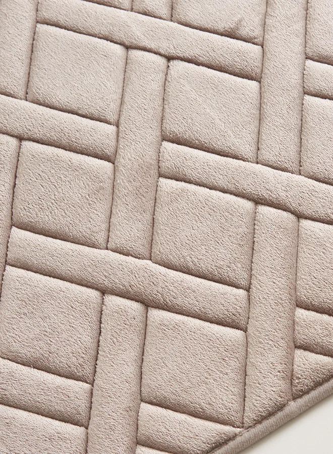 Home Box Essential Memory Foam Bath Mat Beige 50 x 80centimeter