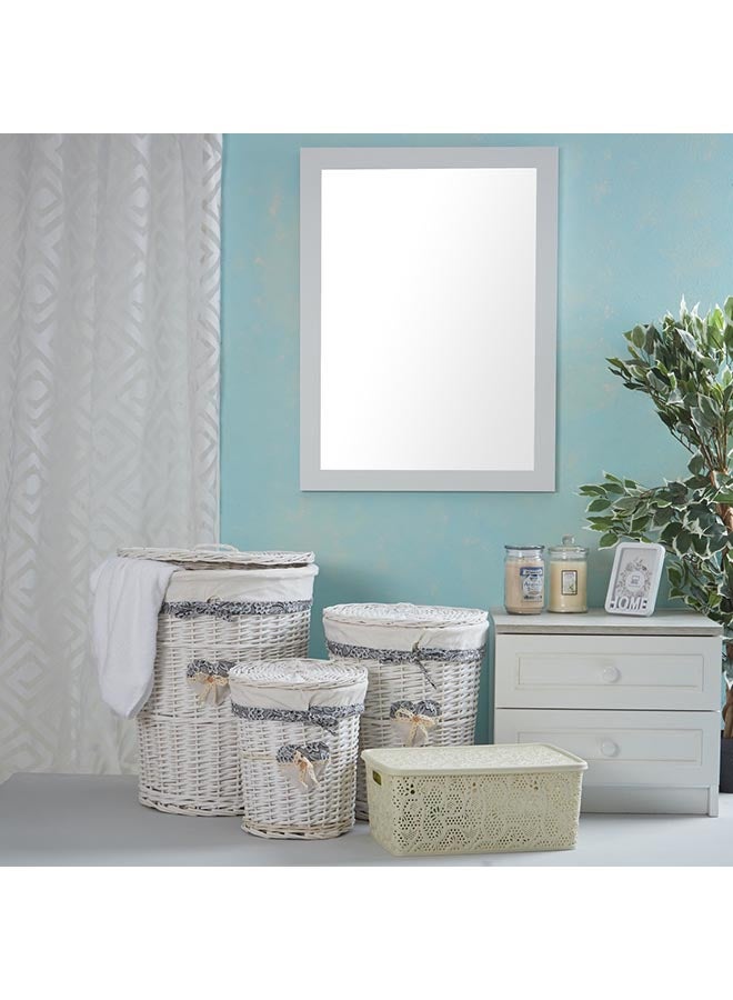 Home Box - Aroma Wall Mirror White 80 x 60cm - Image 1