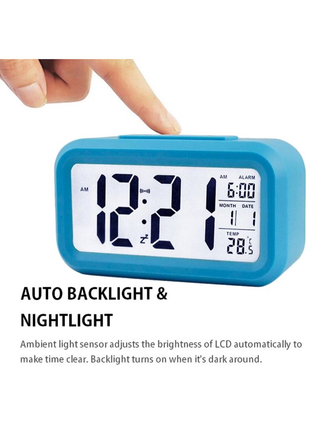 Digital Alarm Clock Blue 14.50X5.50X8.80cm - v1601200362/N40529256A_4