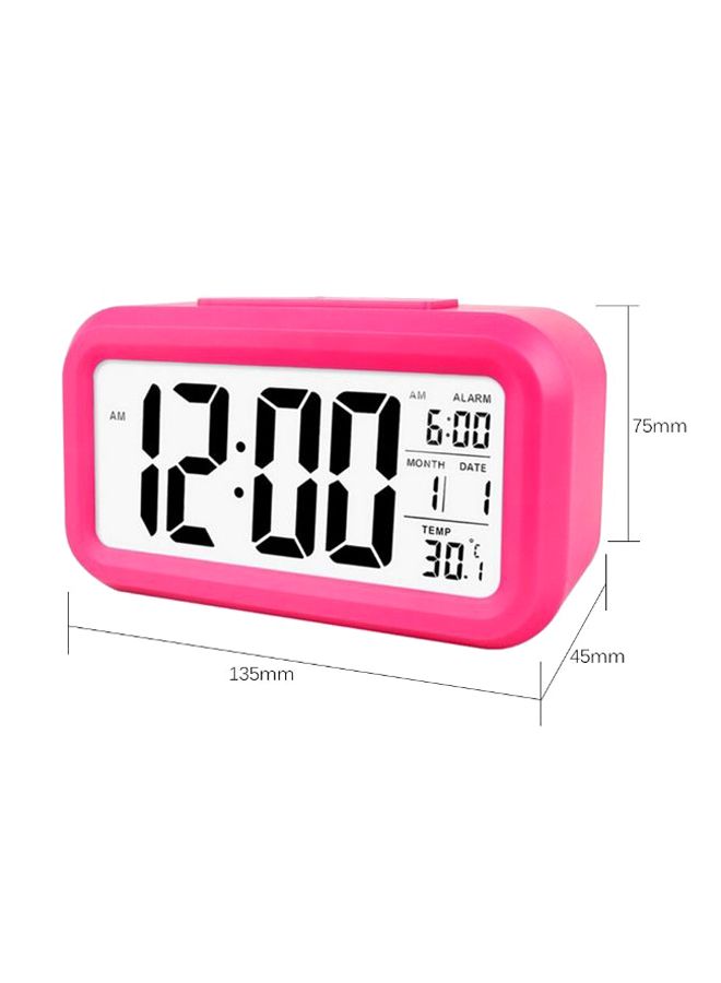Digital Alarm Clock Red 14.50X5.50X8.80cm - Image 2