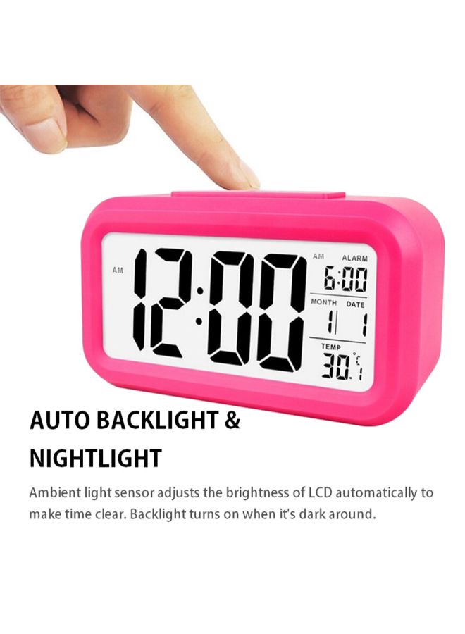 Digital Alarm Clock Red 14.50X5.50X8.80cm - Image 3
