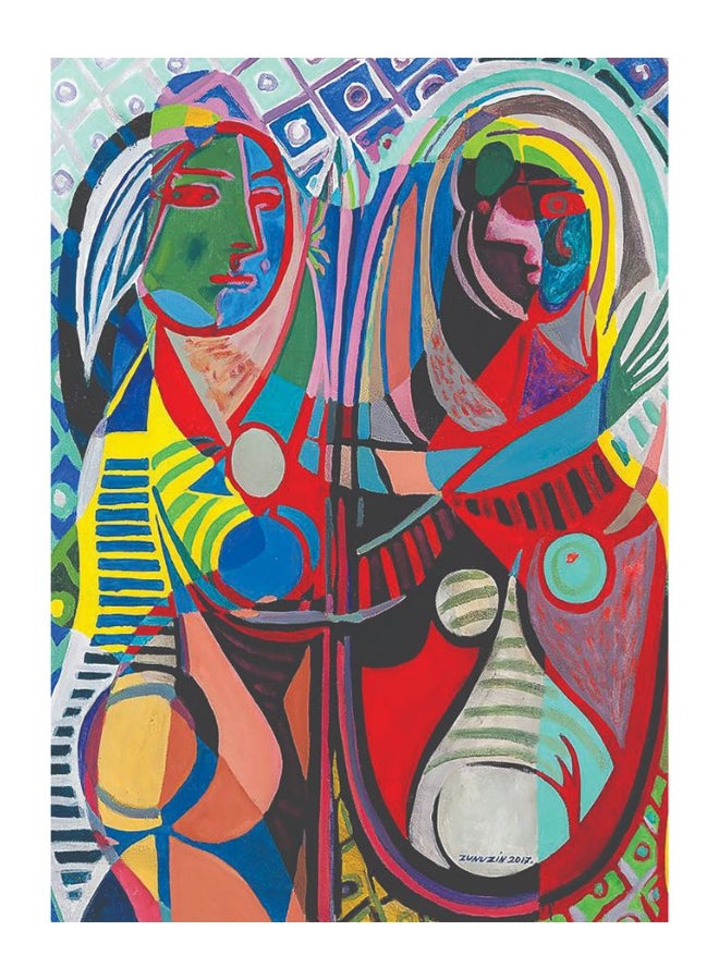 Zoot Decorative Wall Art Canvas Framed Painting Multicolour