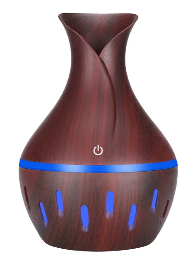 Generic LED Colour Changing Essential Oil Aroma Diffuser Dark Brown 300ml  - Image 5