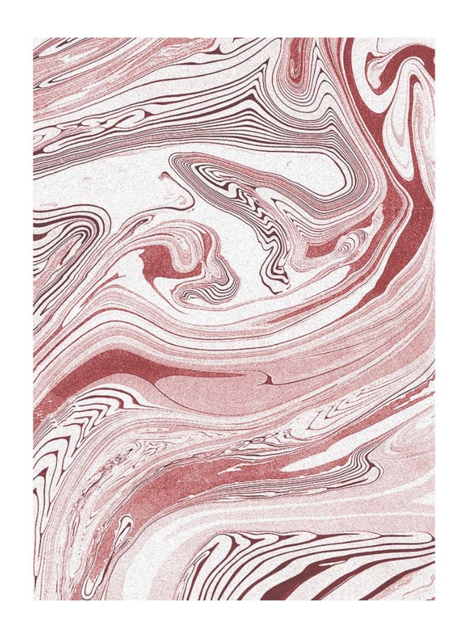 Zoot Decorative Wall Art Canvas Framed Painting White/Maroon 50 x 70cm