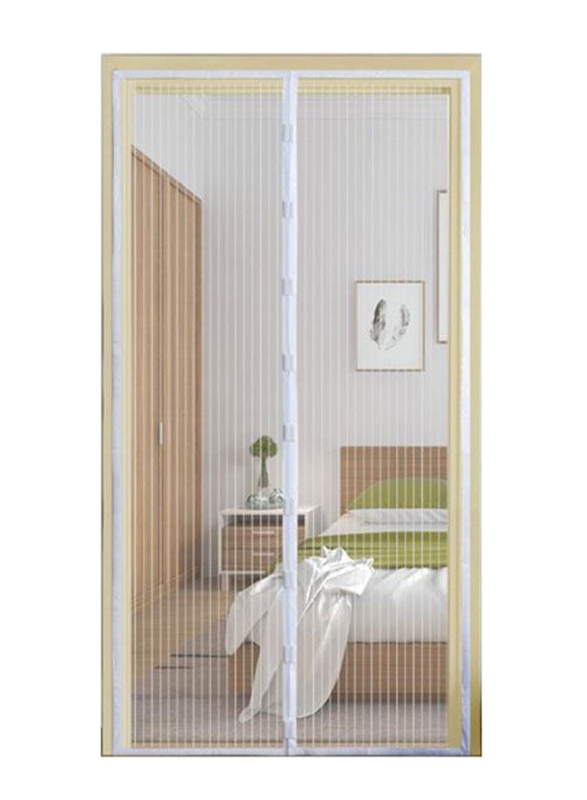 Striped Non-Woven Anti-Insect Curtain White 210x100cm  - Image 1