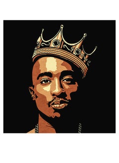 2pac Themed Wall Decor Beige/Yellow/Black 30x30cm - v1601200856/N40372170A_1