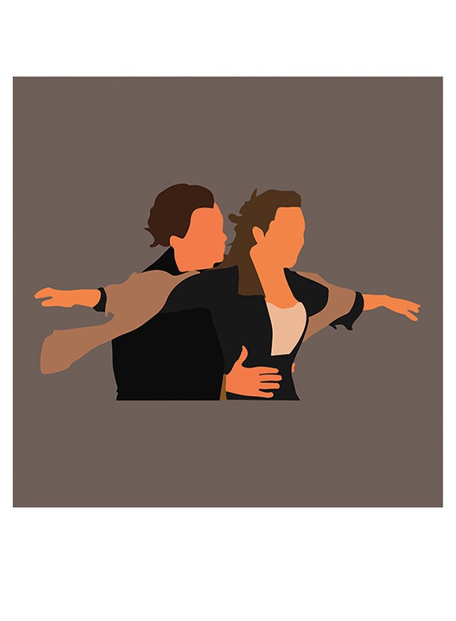 Atiq - Titanic Themed Wall Art Brown/Beige/Grey - Image 1